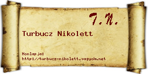 Turbucz Nikolett névjegykártya